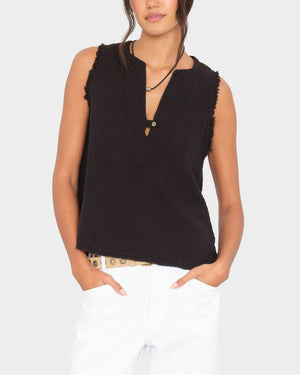 Black Portia Top