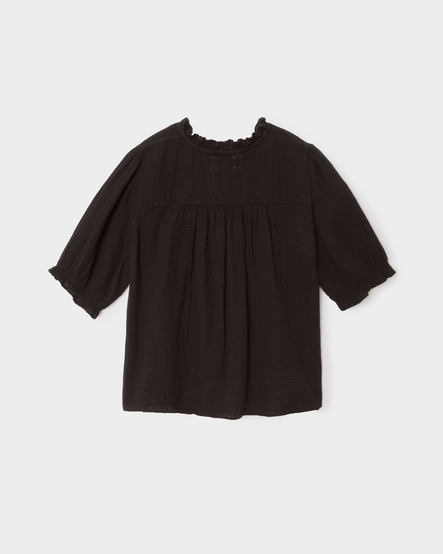Black Jenna Gauze Shirt
