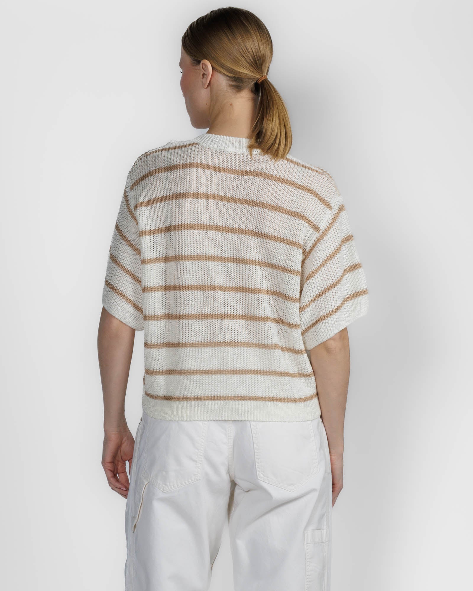 Stripe V-Neck Sweater