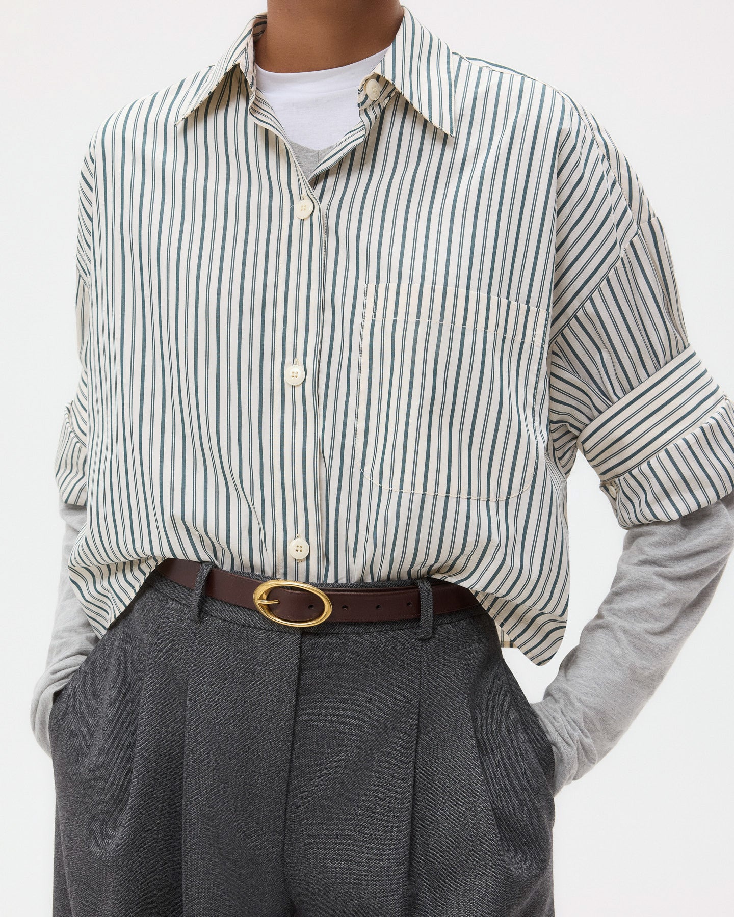 Narrow Belt in Leather
