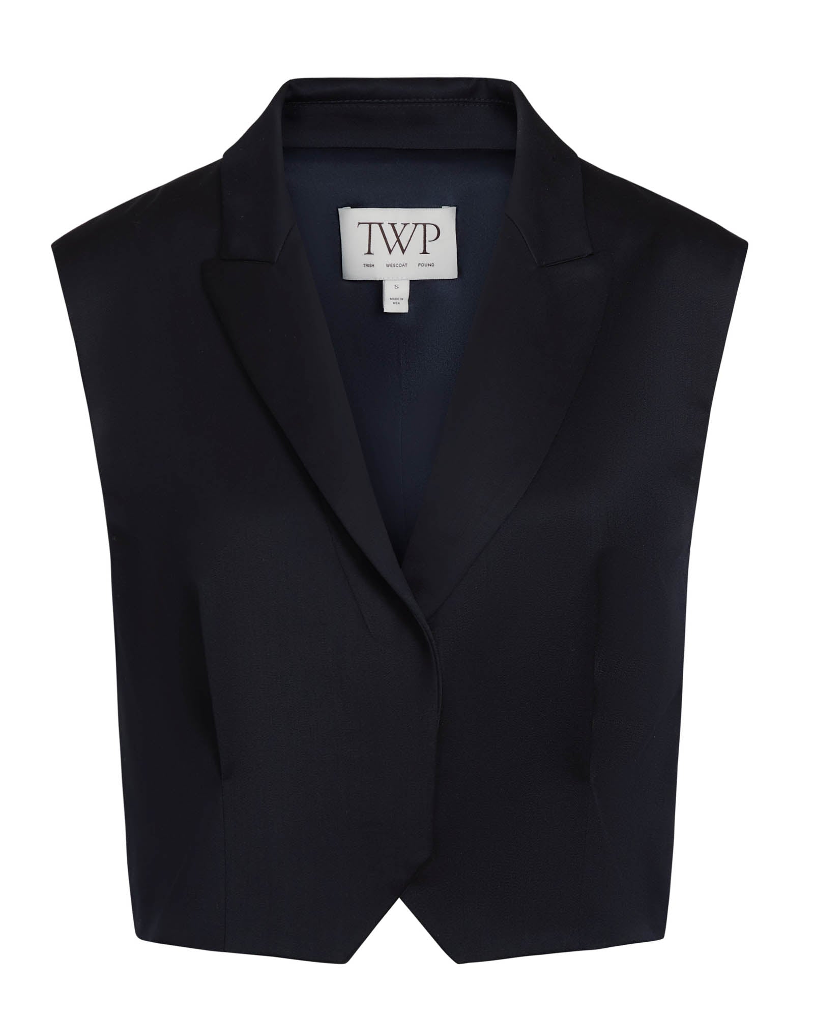 Cropped Tailored Vest