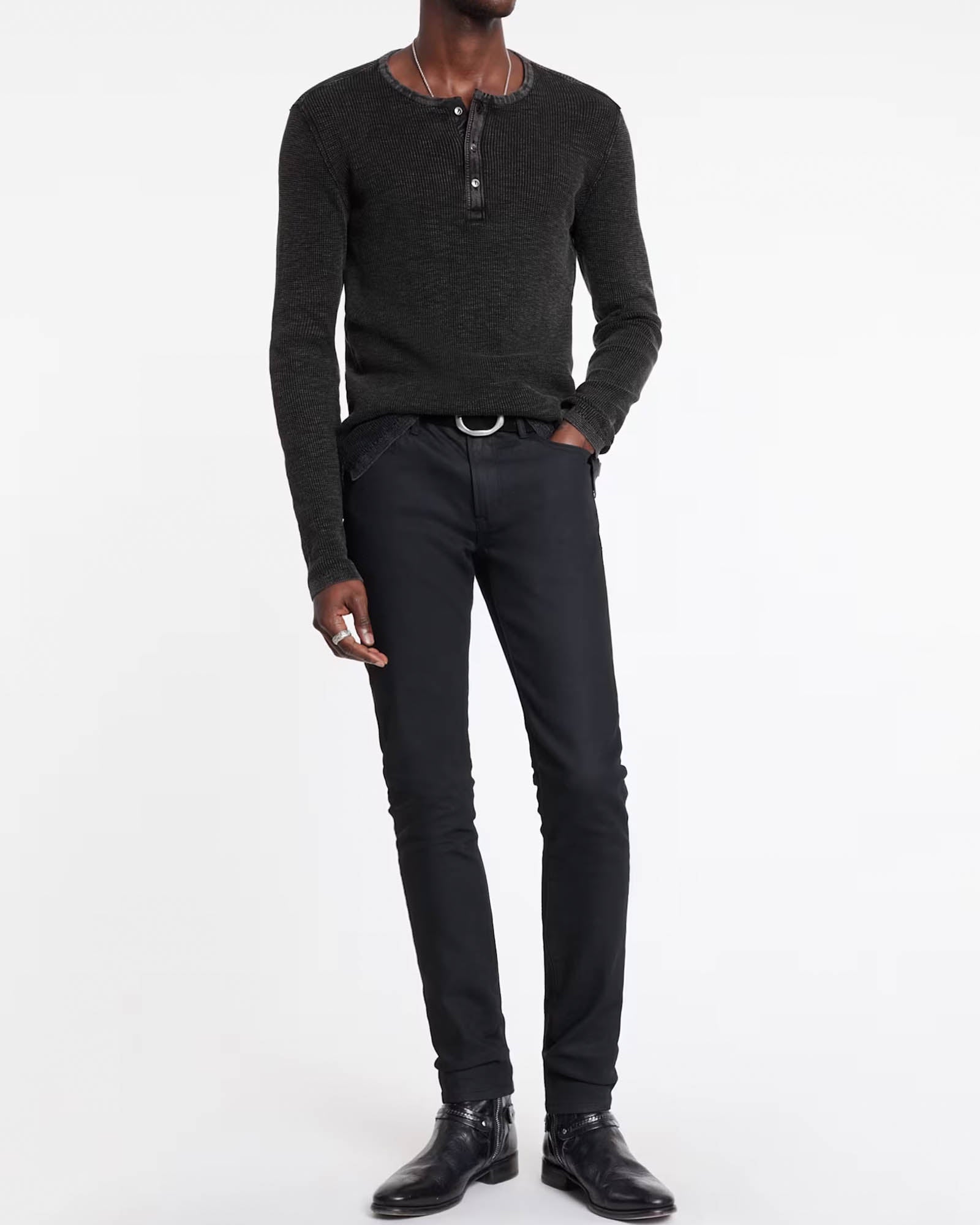 Memphis Waffle Henley
