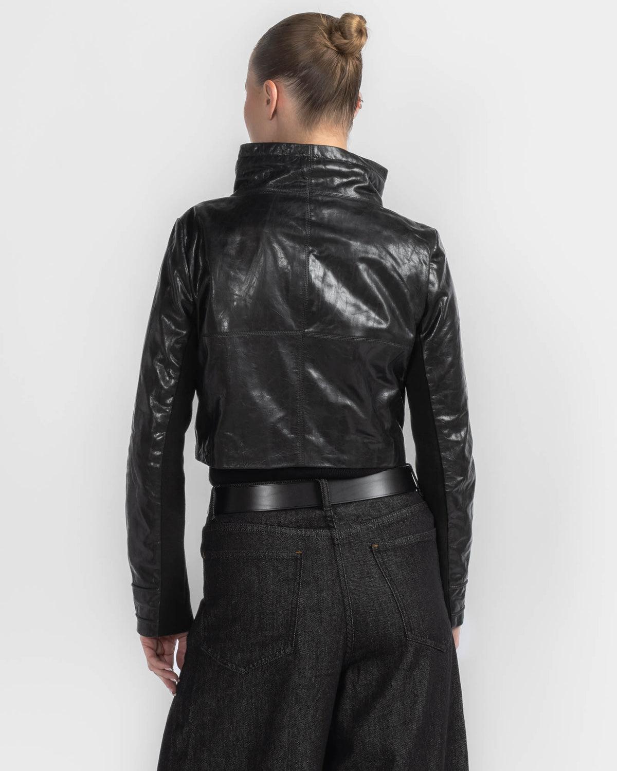 Crop Leather Jacket