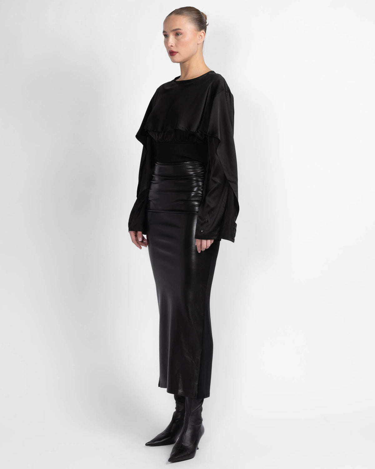 Maxi Leather Skirt
