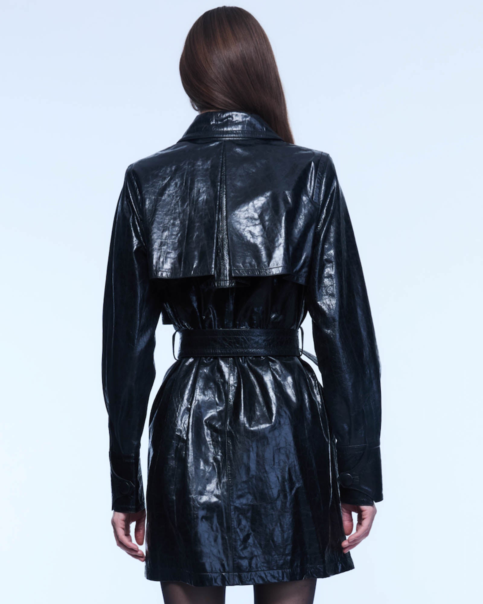Leather Trench Dress