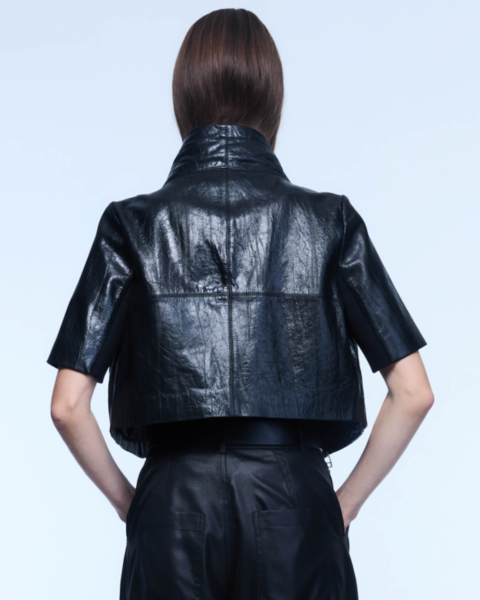 Crop Leather Jacket