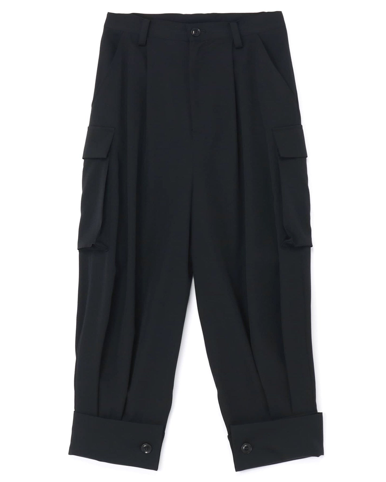 Cuffed Hem Cargo Pants