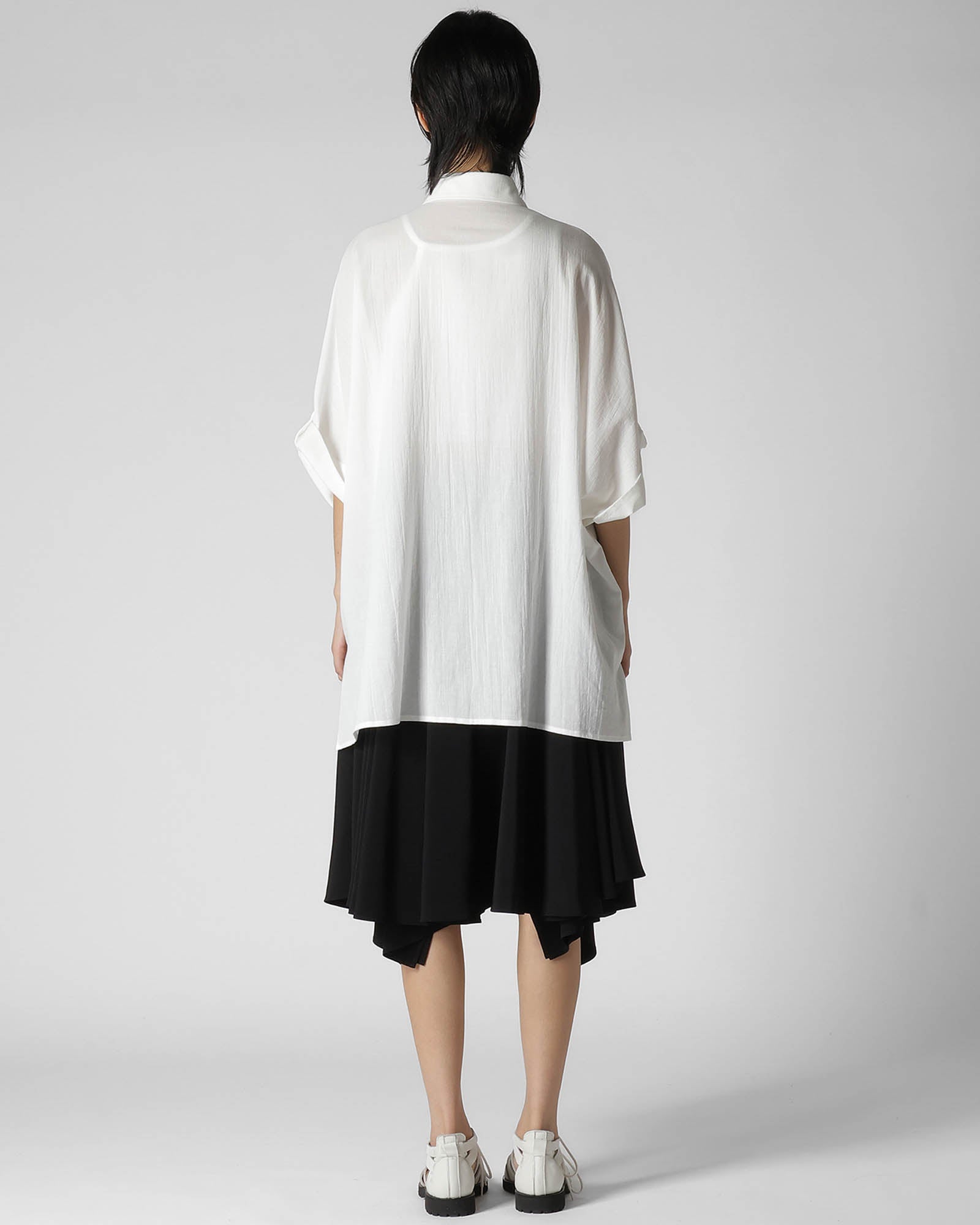 Cotton Voile Viyella Dolman Sleeve Shirt