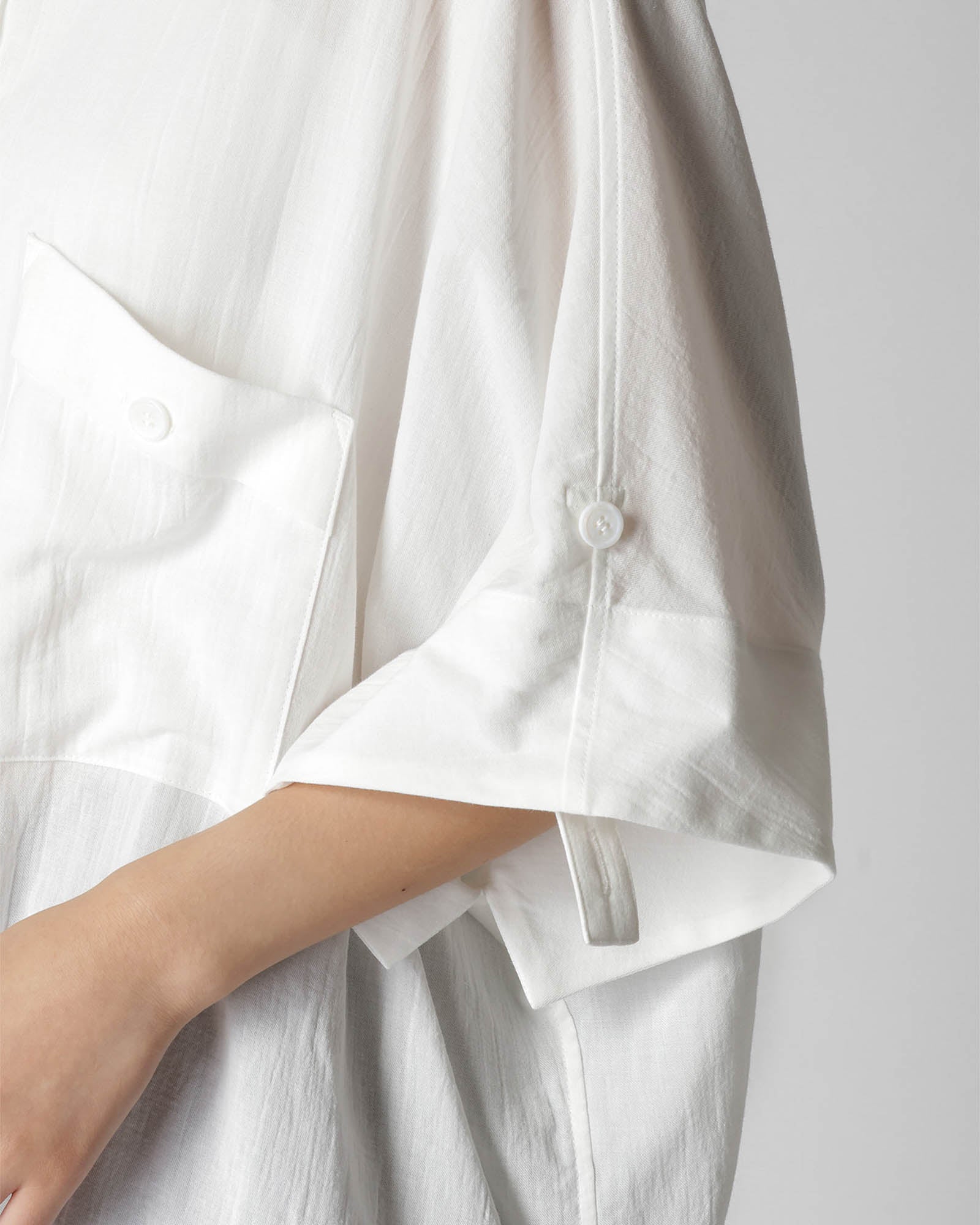 Cotton Voile Viyella Dolman Sleeve Shirt
