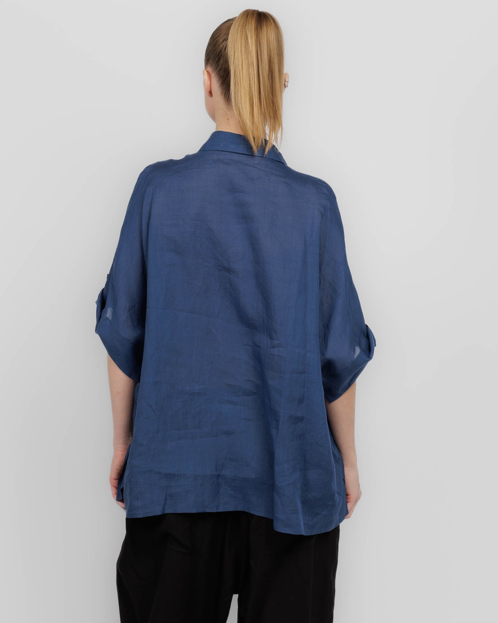 Cotton Voile Viyella Dolman Sleeve Shirt