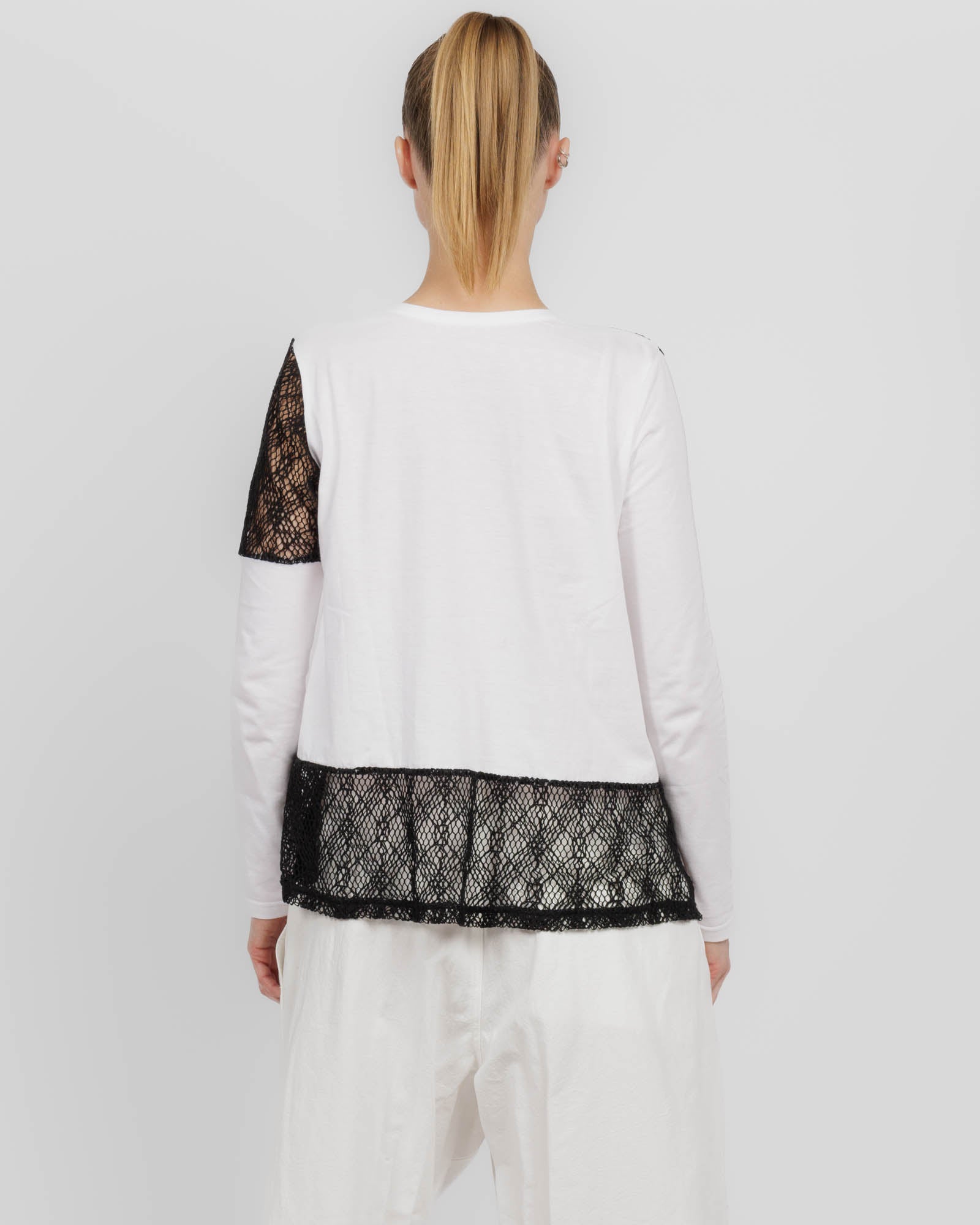 O Lace Combo Long Sleeve