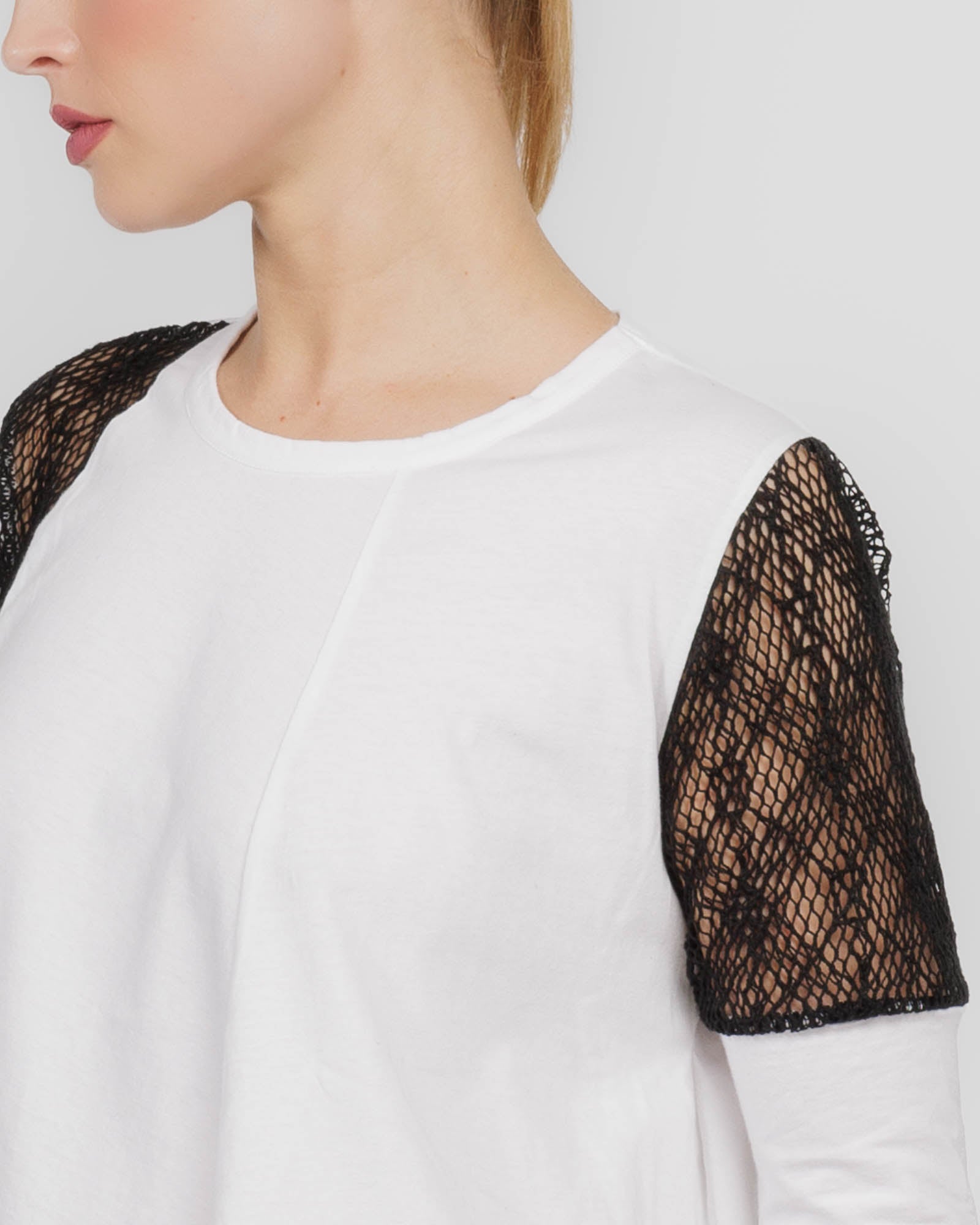 O Lace Combo Long Sleeve