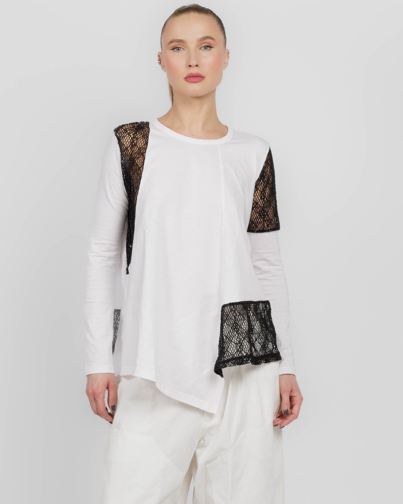O Lace Combo Long Sleeve