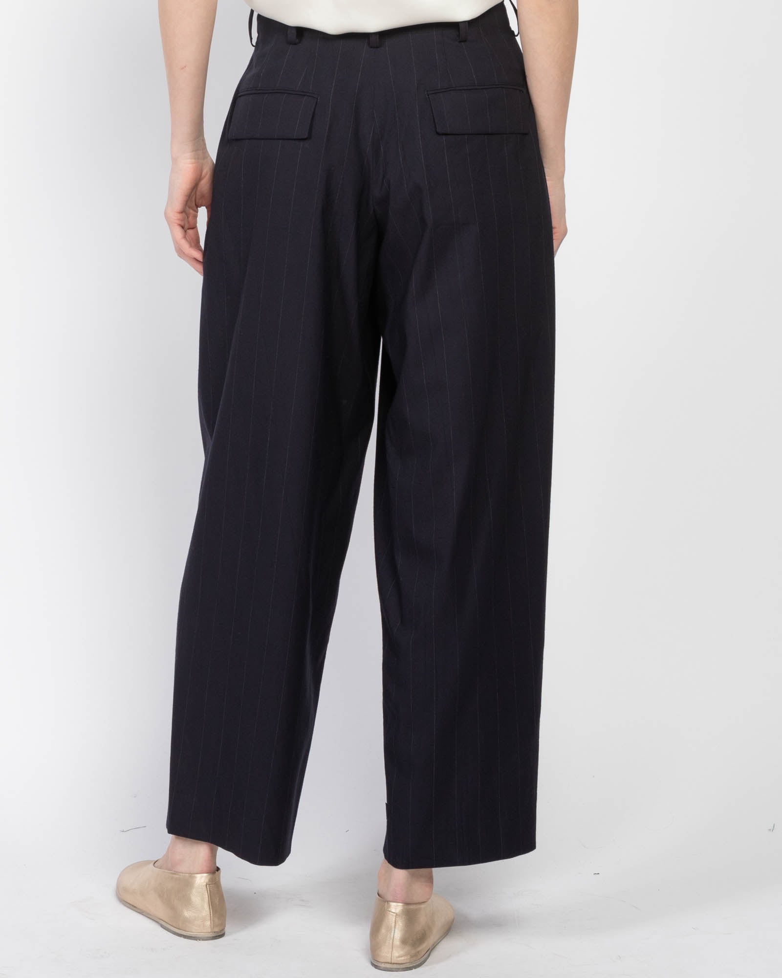 U-Double Tucked Wide Pants