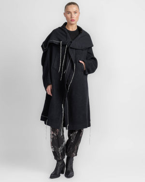 U-Design Sleeve Cape Coat