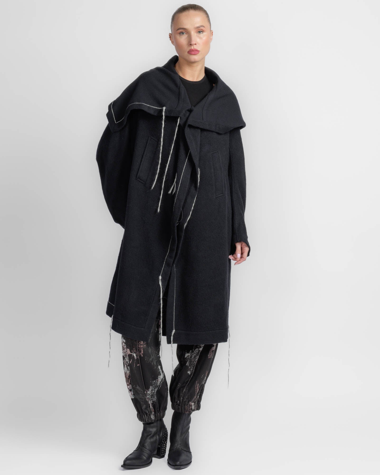 U-Design Sleeve Cape Coat