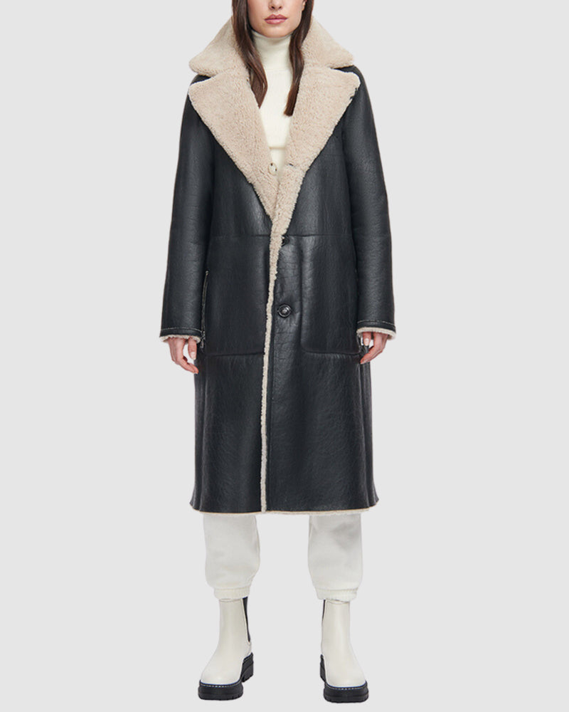 Zira Reversible Wool Coat - HISO | Luxury Designer Fashion