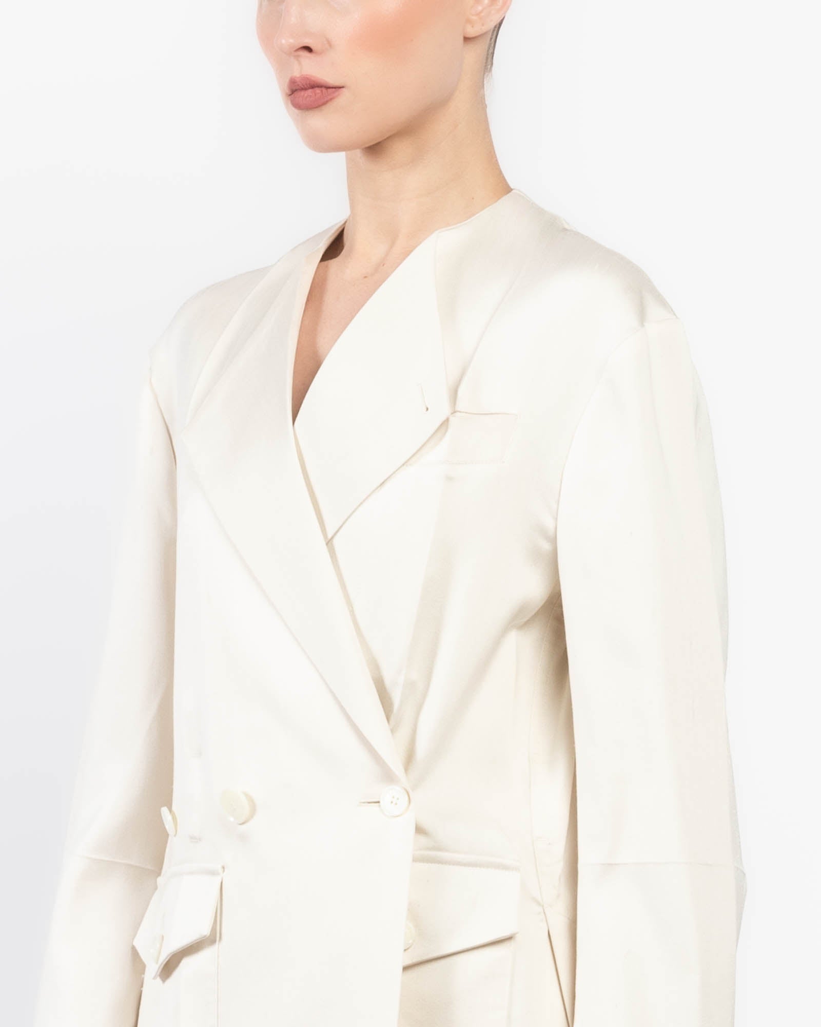 No Collar Origami Jacket