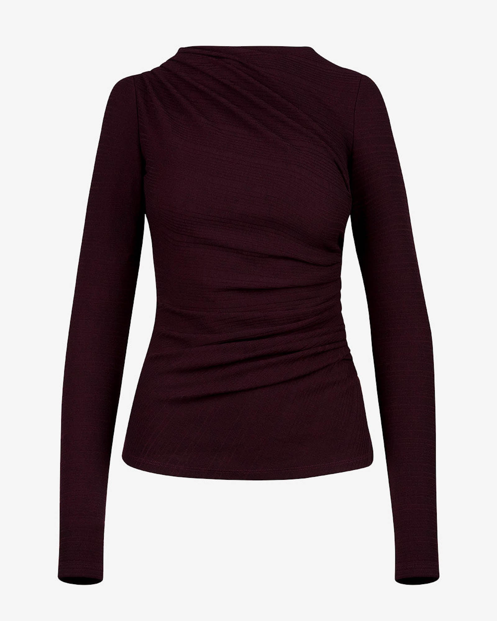 Haut en tricot froncé