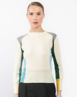 Col ras du cou à manches longues