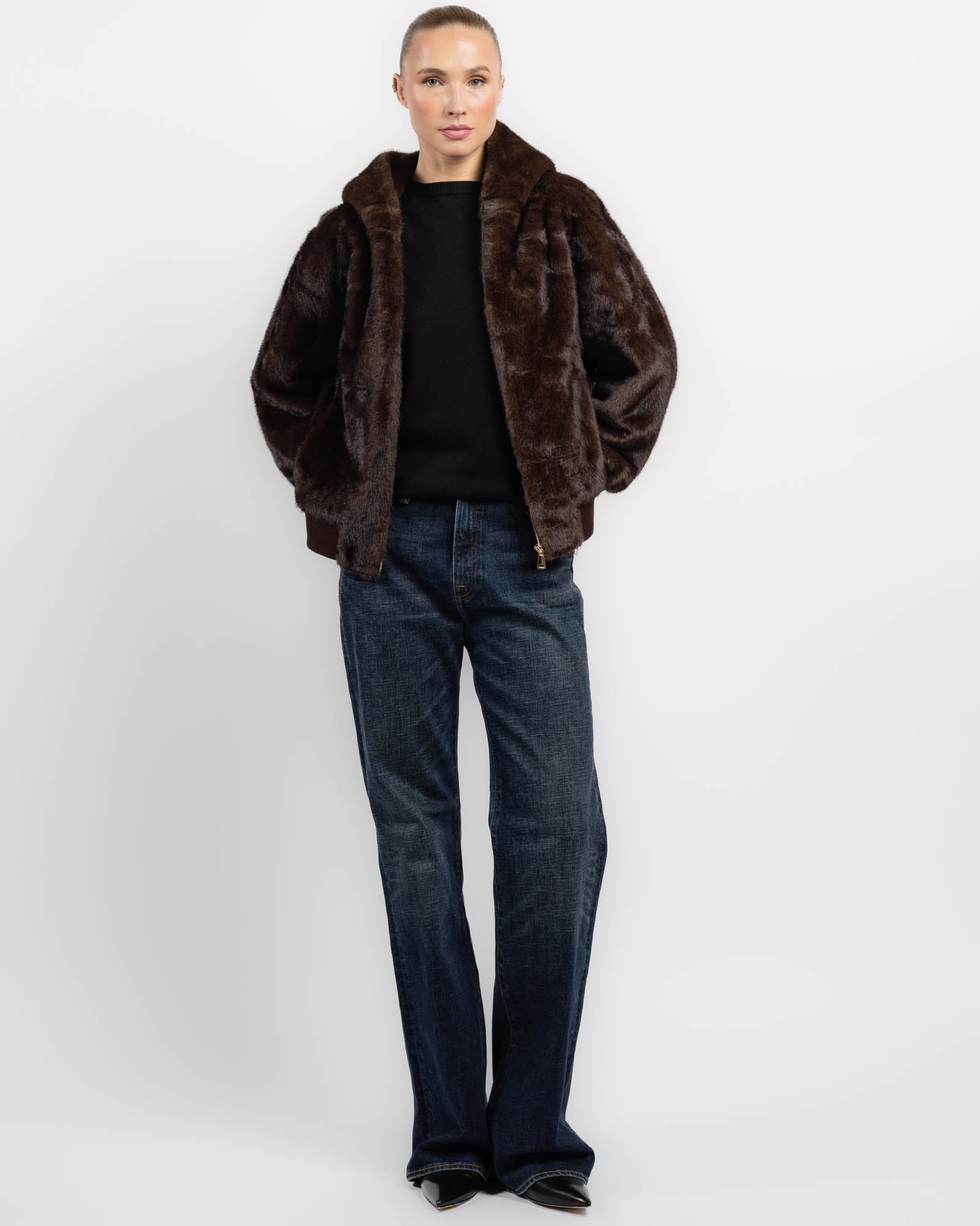 Manteau en fausse fourrure