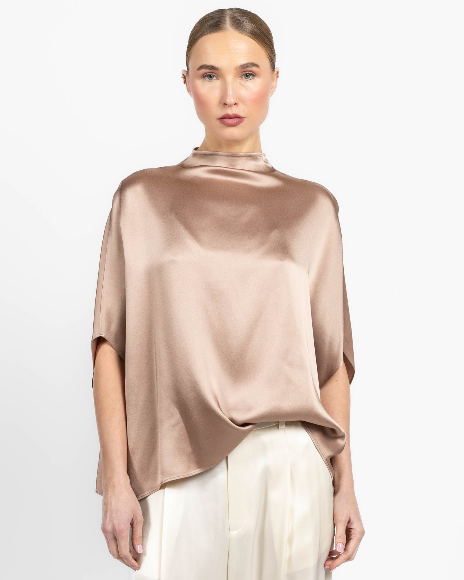 Satin Cape Tee