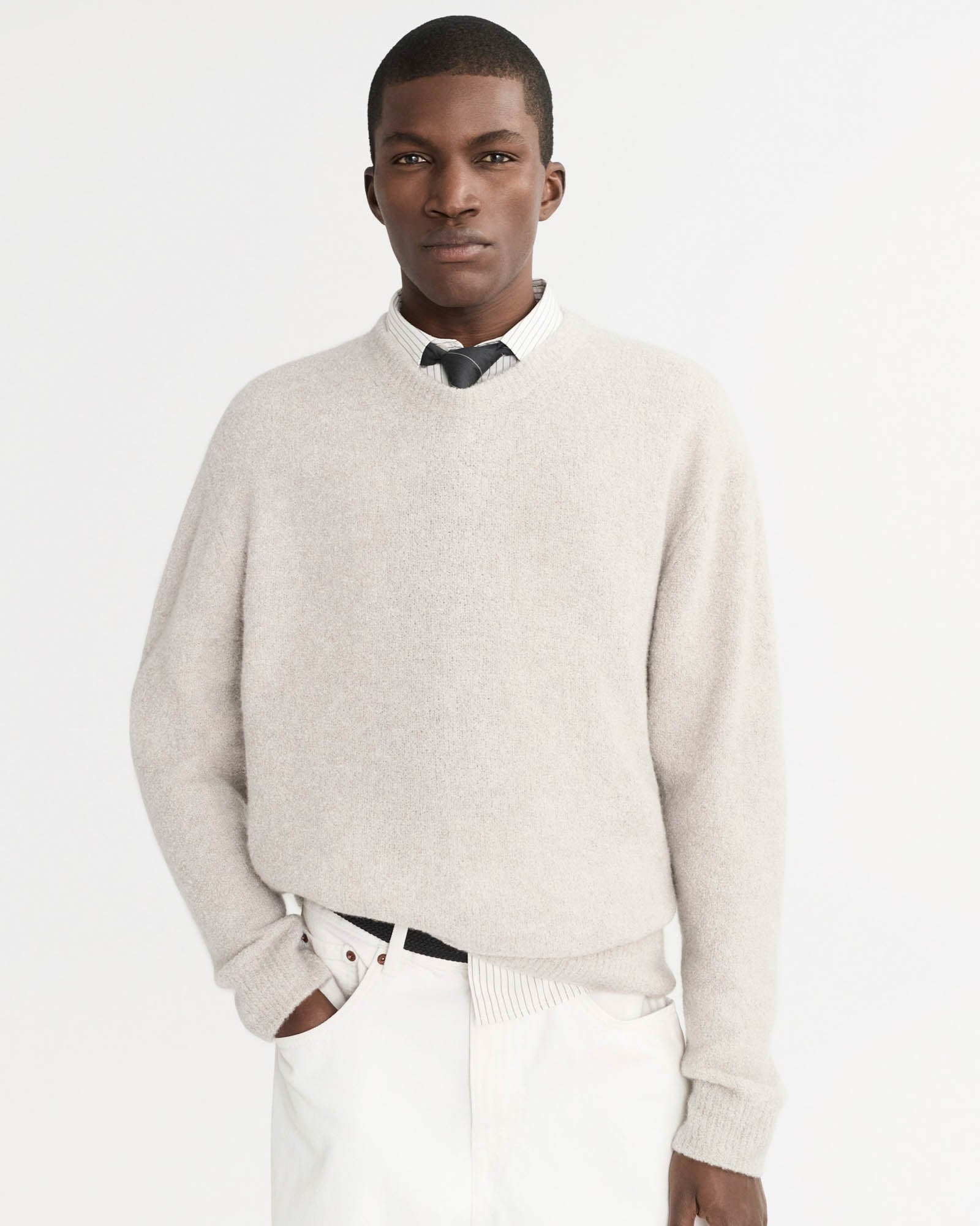 Boucle Crew Neck Sweater