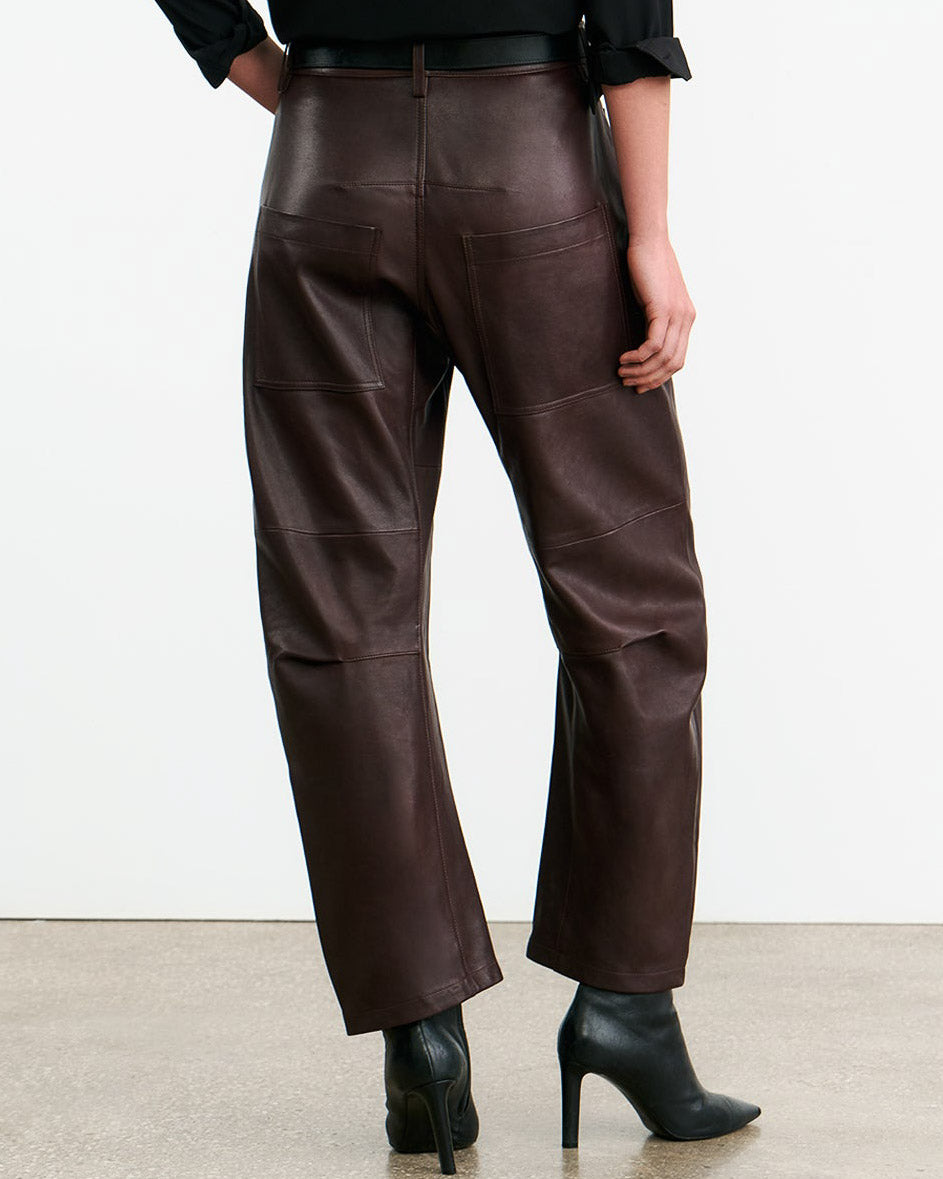 Pantalon en cuir Shon