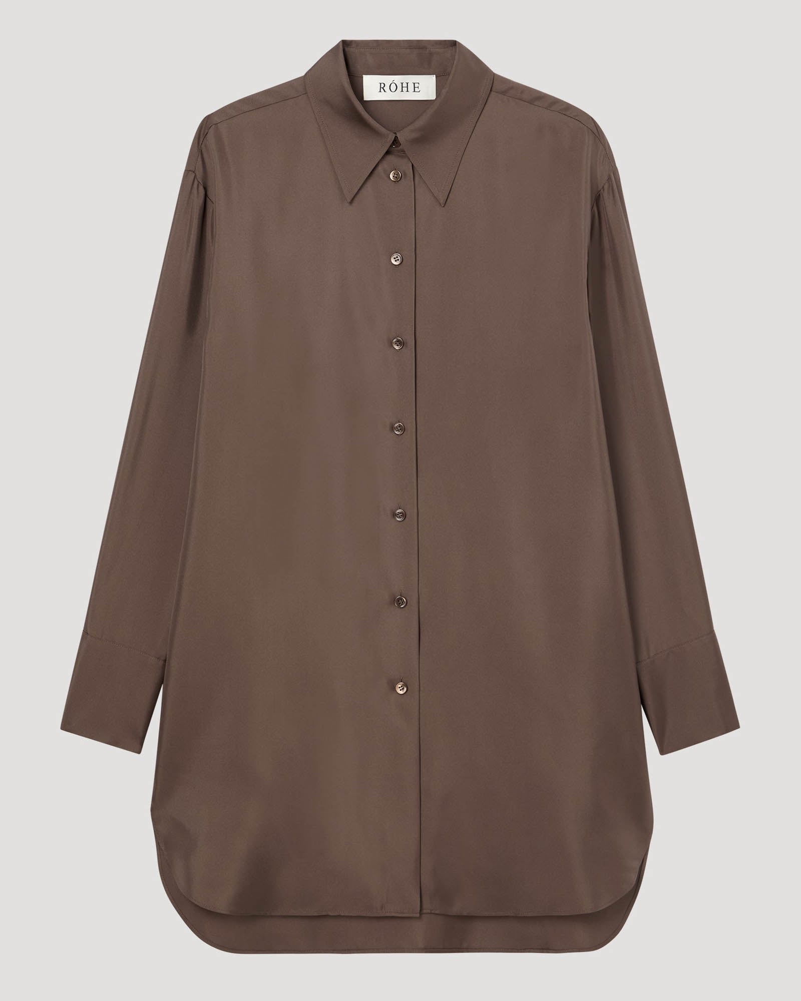 Elongated Silk Shirt