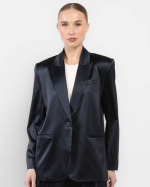 Oversized Silk Blazer
