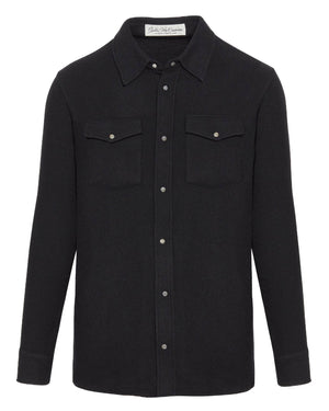 Chemise en cachemire noir