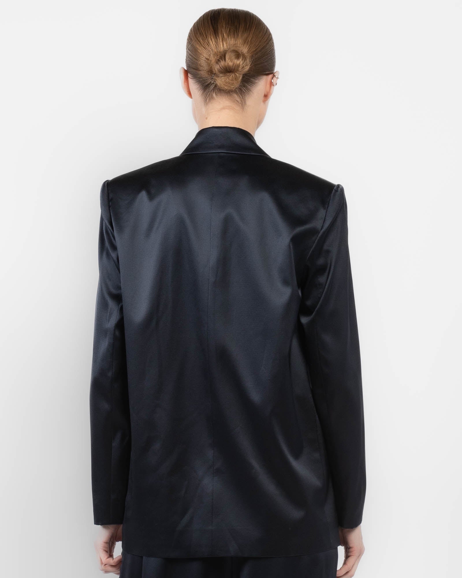 Oversized Silk Blazer