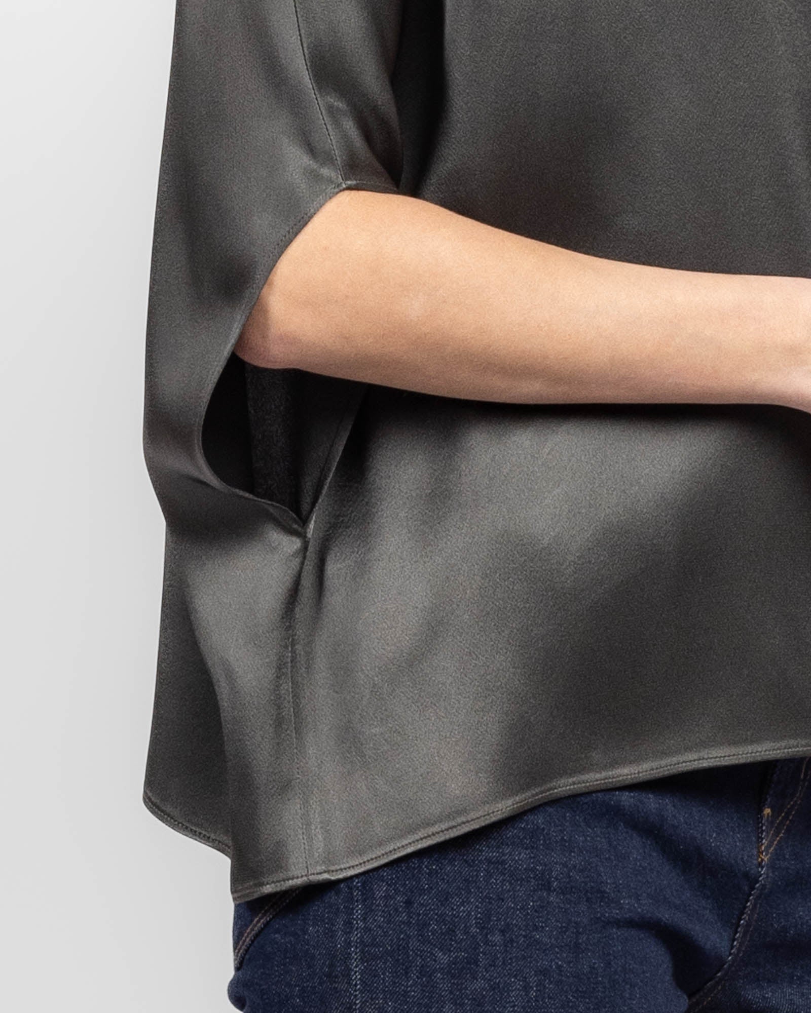 Satin Cape Tee