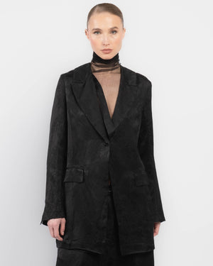Back Tie Collar Jacket