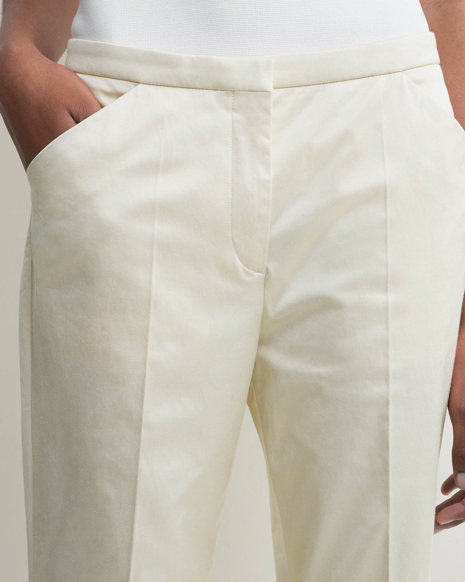 Crop Straight Trousers