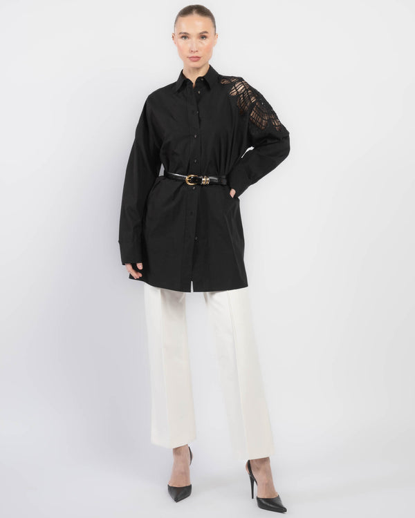 Flower Poplin Shirt