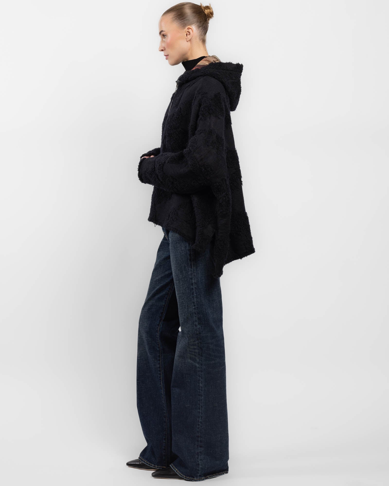 Bar Short Hoodie Coat