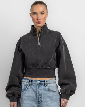 Crop Zip Sweater