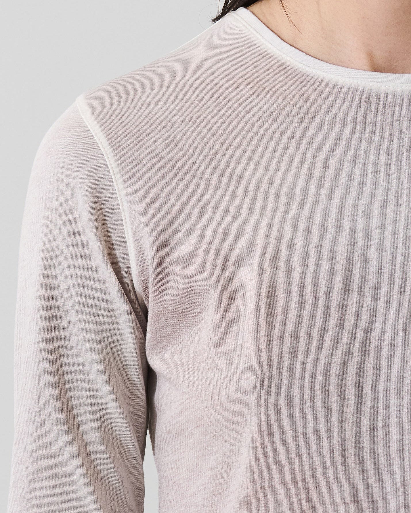 Long Sleeve Reverse Spray Crewneck