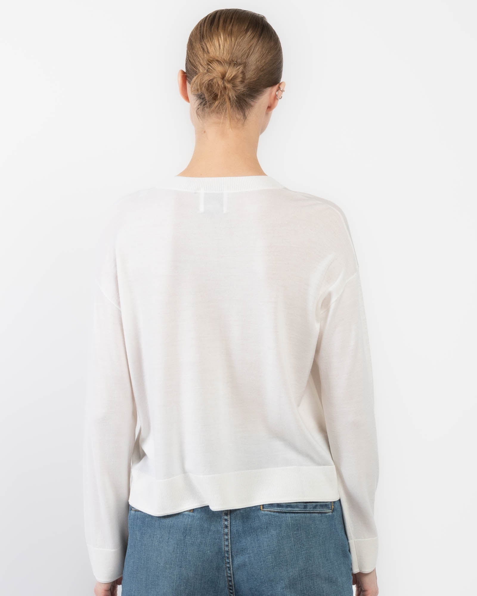 V-Neck Long Sleeve Cardigan