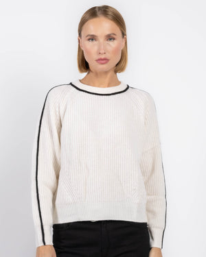 Shaker Piping Sweater