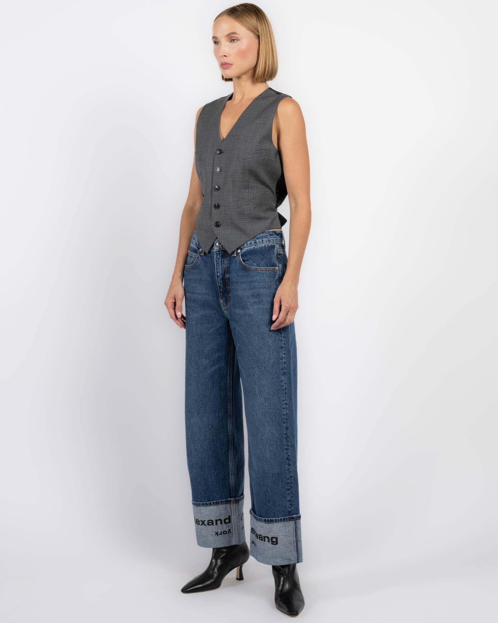 Jean taille mi-haute