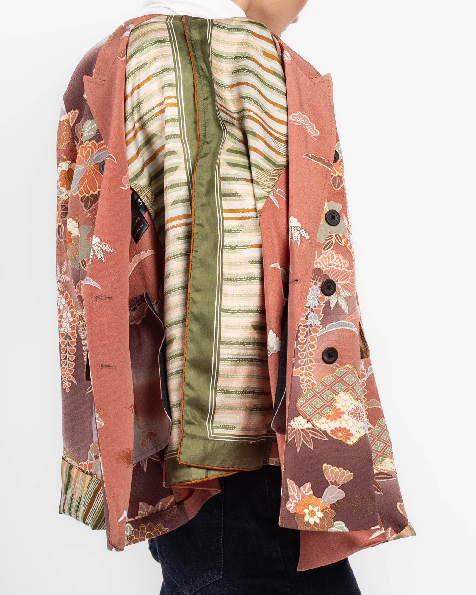Double-Breasted Kimono Jacket