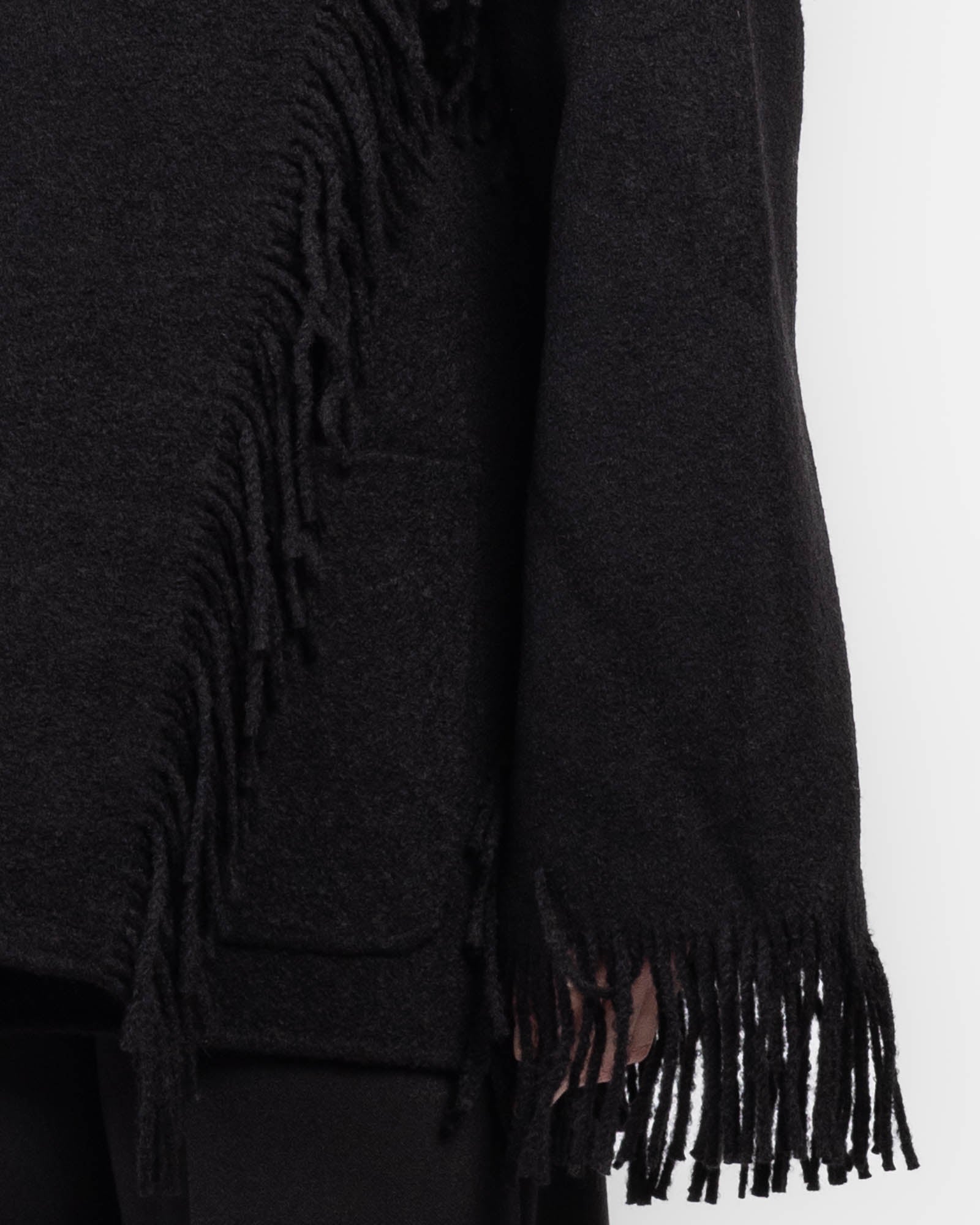 Veste écharpe à franges