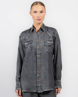 Chemise en jean à manches longues