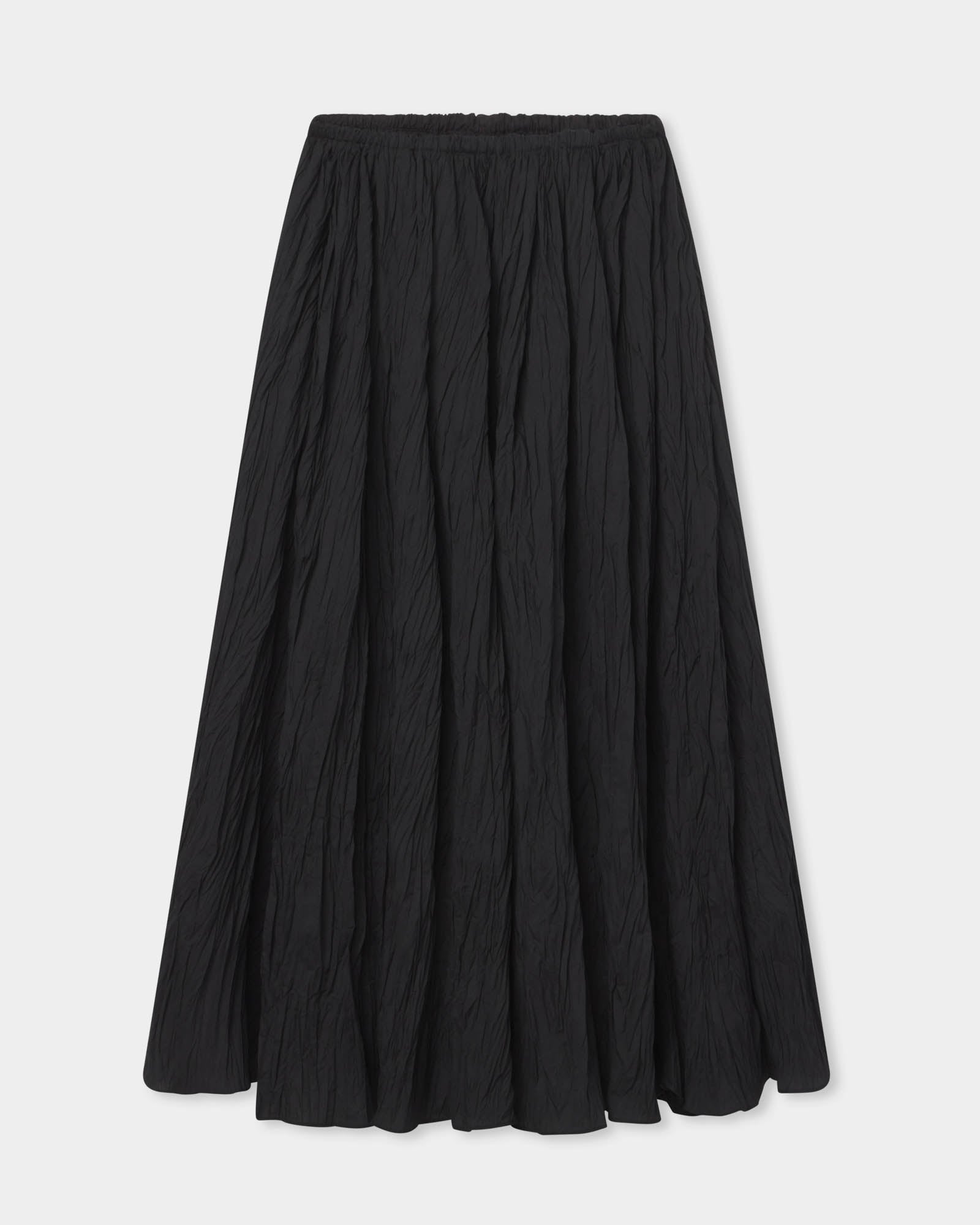 Plisse Midi Skirt