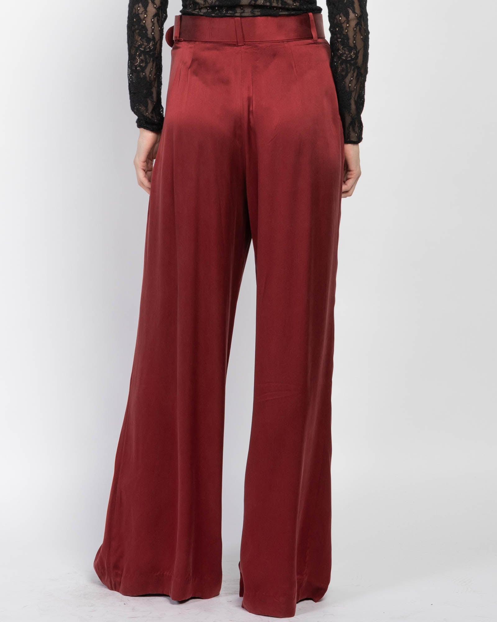 Silk Tuck Trousers