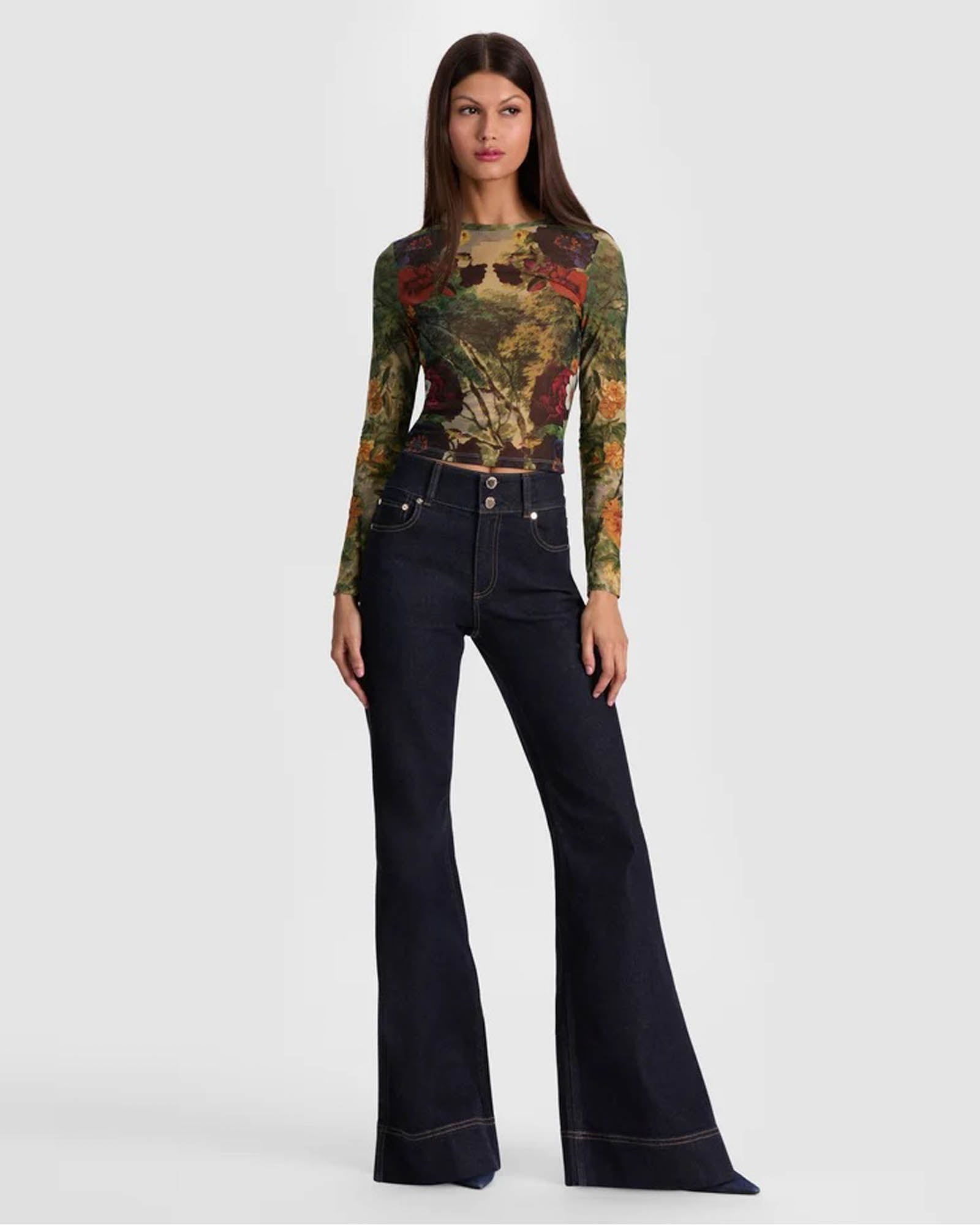 Delaina Printed Top
