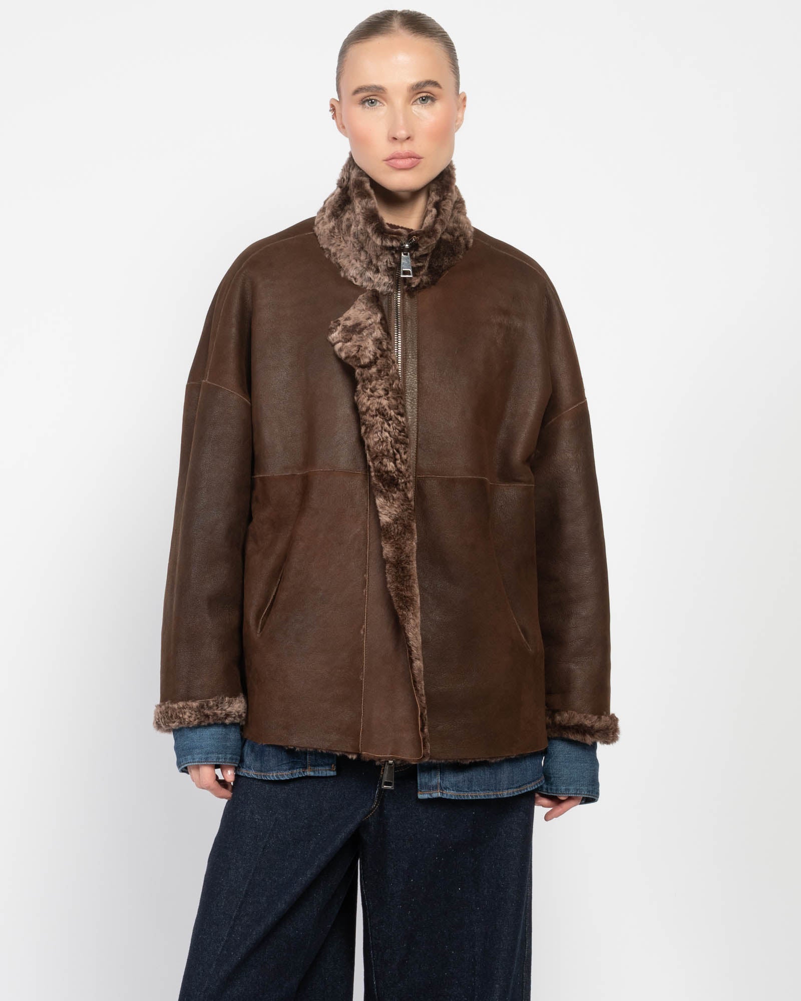 Veste zippée réversible