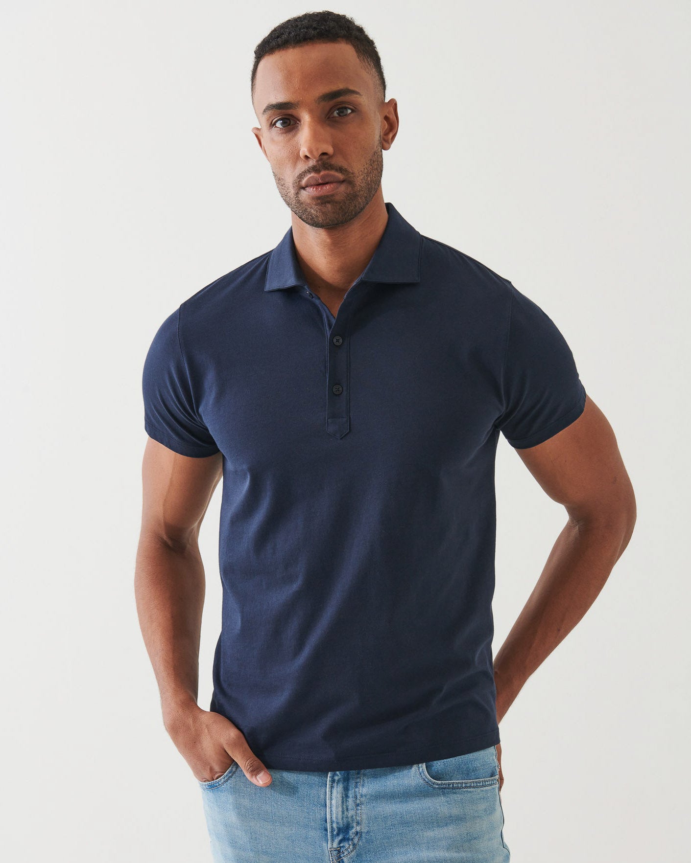 Organic Pima Cotton Button Polo